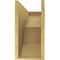 Ekena Millwork 9"W x 27"D x 18"H Classic Crestline Rough Cedar Woodgrain TimberThane Corbel, Primed Tan CORUR09X27X18CRERCPR - alternate 5
